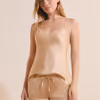 MILKY Silk Pajama Shorts With Lace Details 6515191