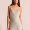 MILKY Washable Silk Chemise With Lace Details 6515345