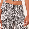 Printed high-waisted flared bottoms - GUEPARD - ECRU - Etam