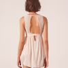 V-neck lace nightdress - VOYAGE - ECRU - Etam