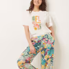 Midi length print skirt-6540702