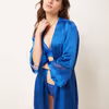 Satin robe with lace details-6540786