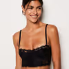 AUDACIEUSE Lightly lined lace bustier bra 6547100