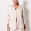 TIGER JACQUARD Satin pyjama shirt