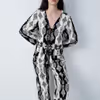 NALANI - Wide patterned pajama pants 6550563