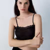 EMBLEME - Sheer cropped camisole 6550752
