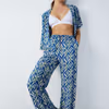 ILIAN - Flared patterned pajama pants 6550808