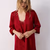 DESIRE - Satin robe with lace details 6550814