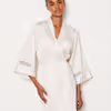 FEELING - Satin robe with lace details 6550899