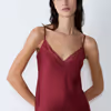 FEELING Satin camisole with lace neckline 6550904
