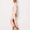 DESIRE - Long satin robe with lace details 6551284
