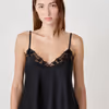 AMOUR Satin camisole with lace details 6552364