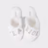 MYTEAM furry mule slippers 6552629