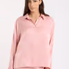 RITA - Long-sleeve satin pajama shirt 6556729