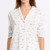 PRYSKA Printed cotton pyjama shirt 6556744