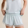 PLUME Satin Pajama Shorts With Embroidered Details 6556934