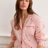 BATTITO - Pyjama shirt with stripes and heart pattern 6557613