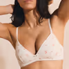 SLEEPOVER Lightly Lined Cotton Pointelle Patterned Bra 6558520