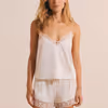 NAEVA Satin Pajama Camisole With Lace Detail 6558646
