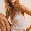 NAEVA Satin Pajama Camisole With Lace Detail 6558646
