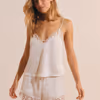 NAEVA Satin Pyjama Shorts with Lace Detail 6558649