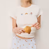 BAILEY Cotton Pajama T-shirt with Motifs 6560164