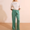 TEVERDE Patterned Satin Pajama Pants 6560371
