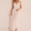 BRIDAL BLISS Satin Nightdress with Lace Details 6560724