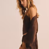 DESIRE Satin Robe With Lace Details 6560816