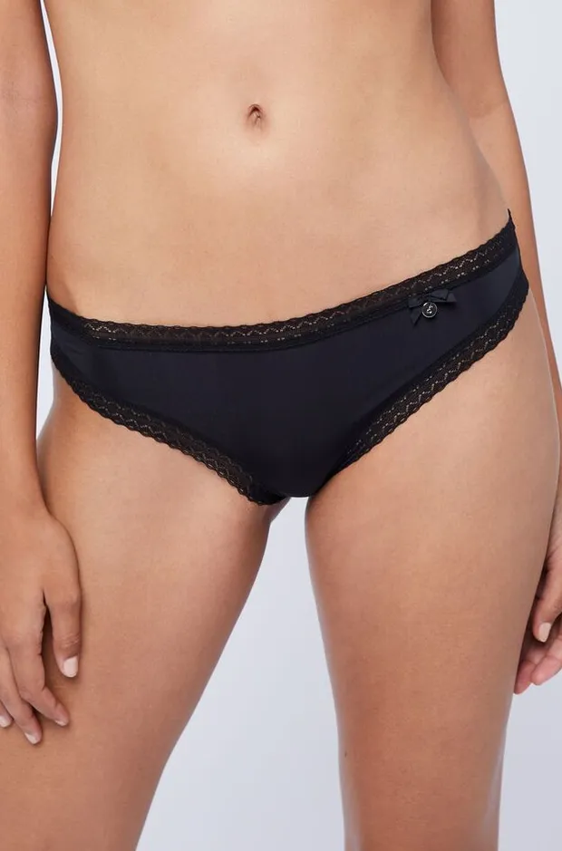EASY Microfiber bikini with lace details