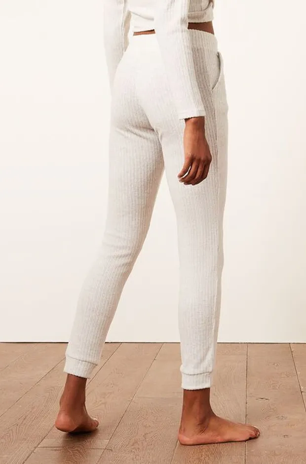 Ribbed Jogger Pants - CAEL - ECRU - Etam