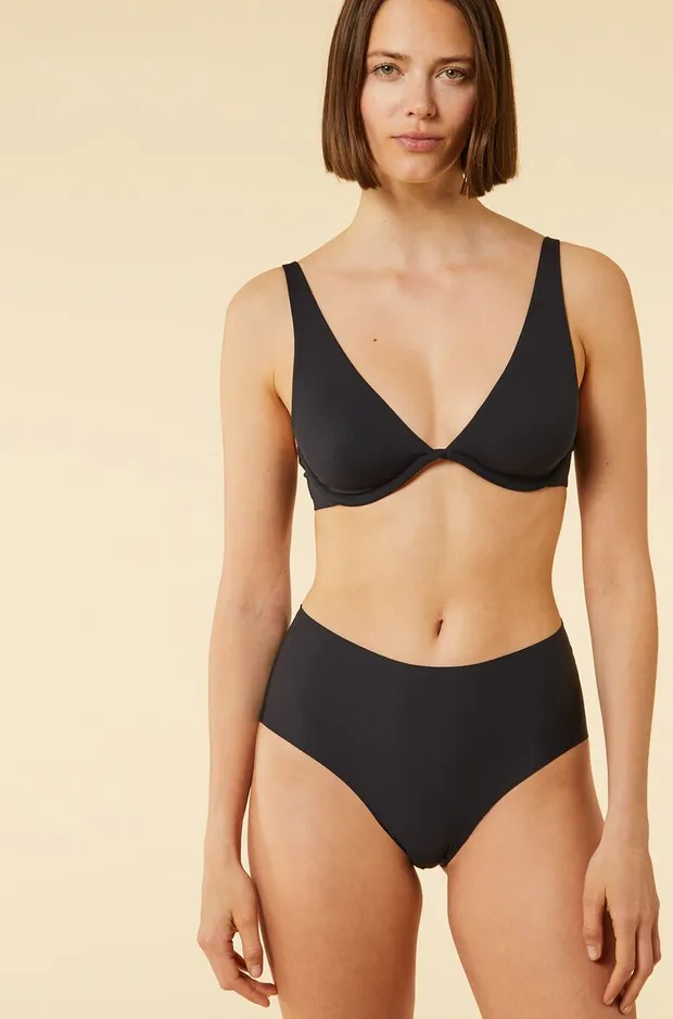 High waist microfiber bikini-6531763