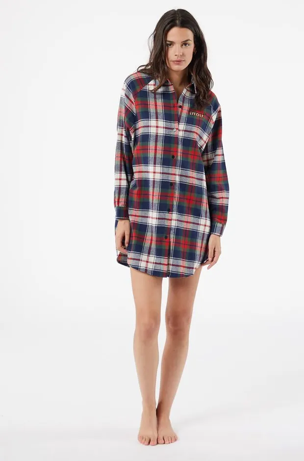 EDA100% organic cotton print nightshirt-6537121