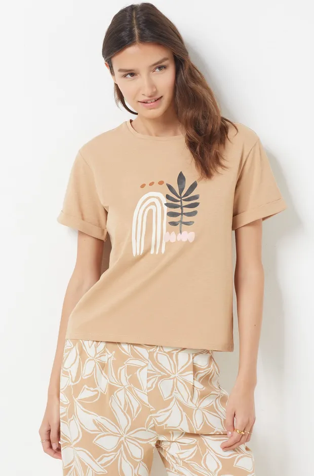 Cotton Printed T-Shirt-6540696