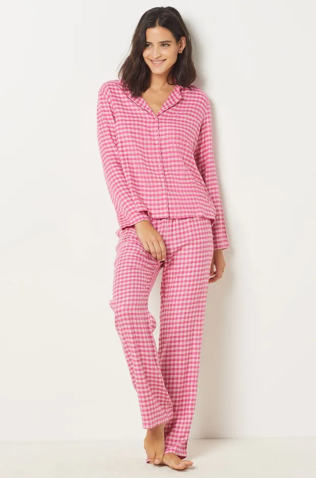 Plaid pajama shirt 6542590
