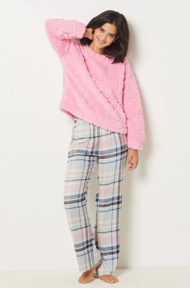 VOLBERT Heart patterned fleece sweatshirt 6542710