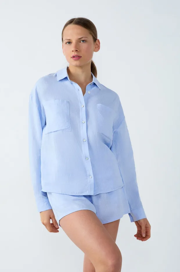 ISAME - Linen pajama shirt 6550936