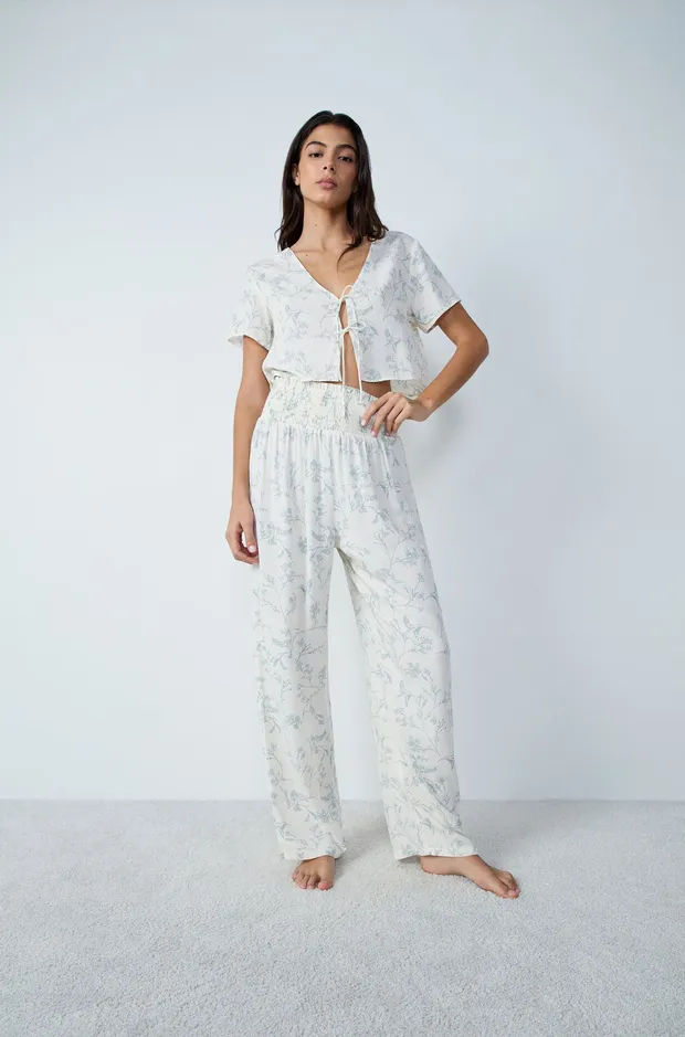REESE Pyjama trousers with floral pattern 6551430