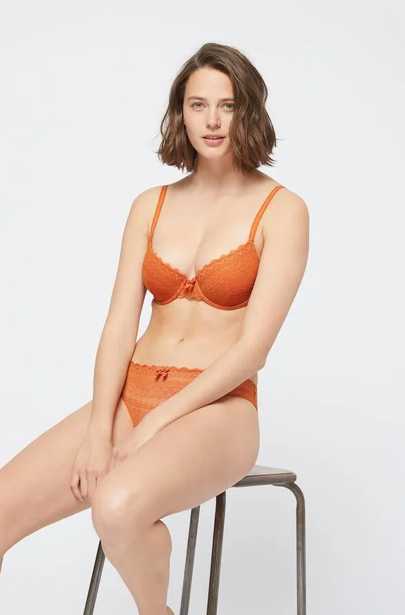 ICONE Geometric lace knicker briefs