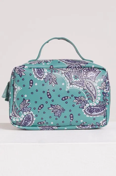 Bandana print handy toiletry case