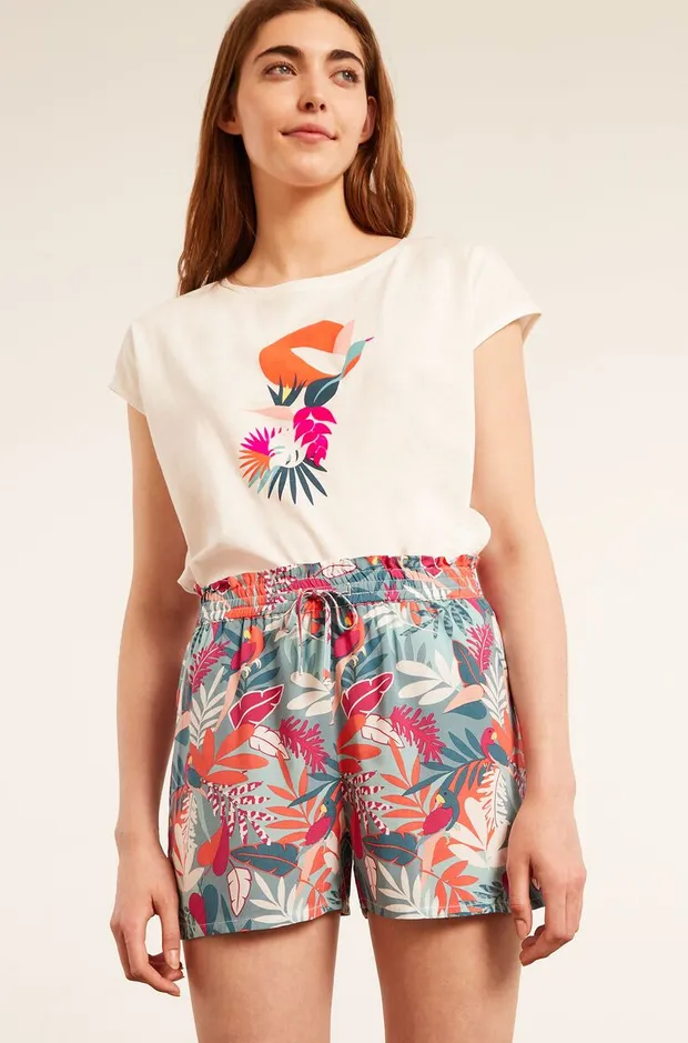 Printed pajama shorts - BELEN - MULTICOLOR - Etam