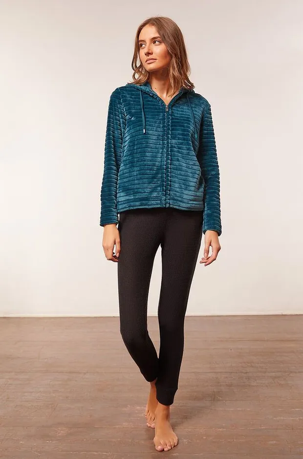 JAXY Hooded fleece jacket