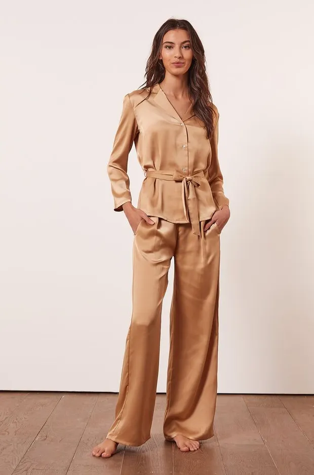 MERY Knotted pajama shirt
