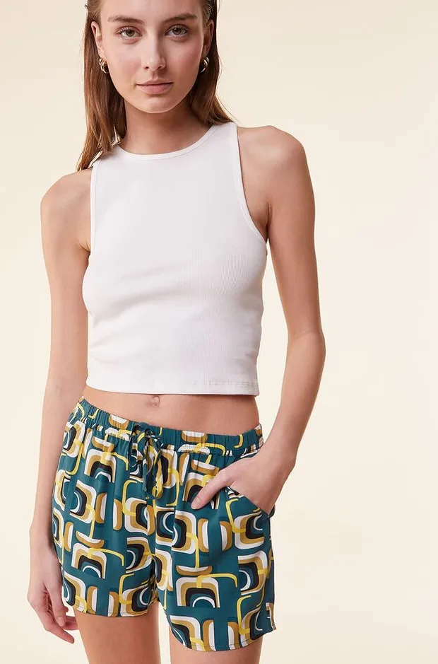JADOR Printed pajama short