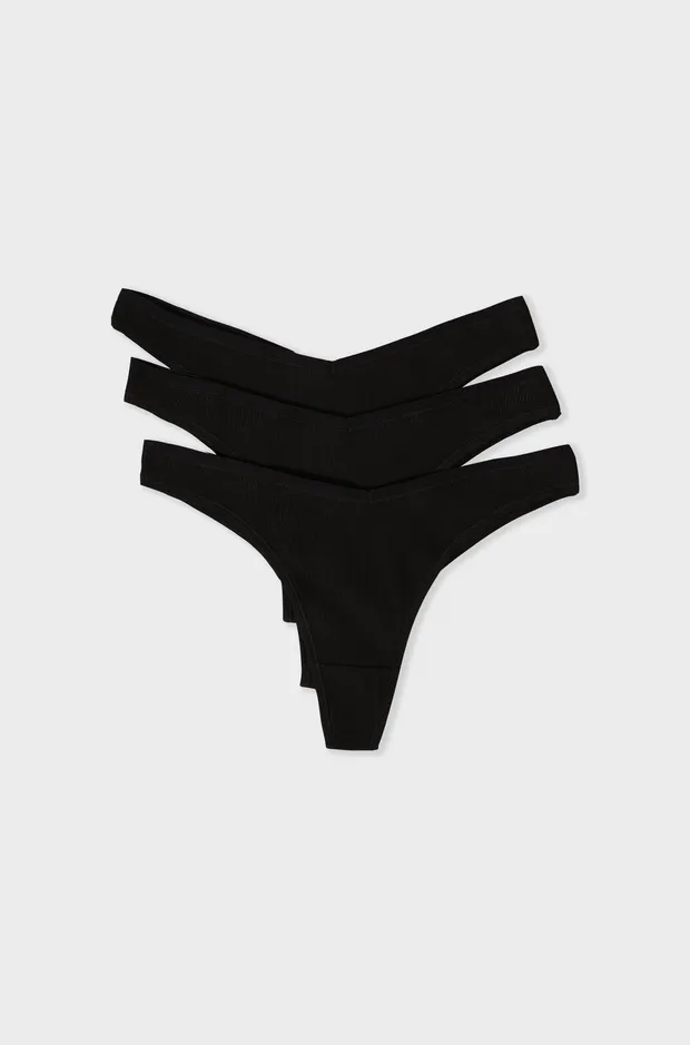 JOHN Pack of 3 Cotton Tangas 6539634