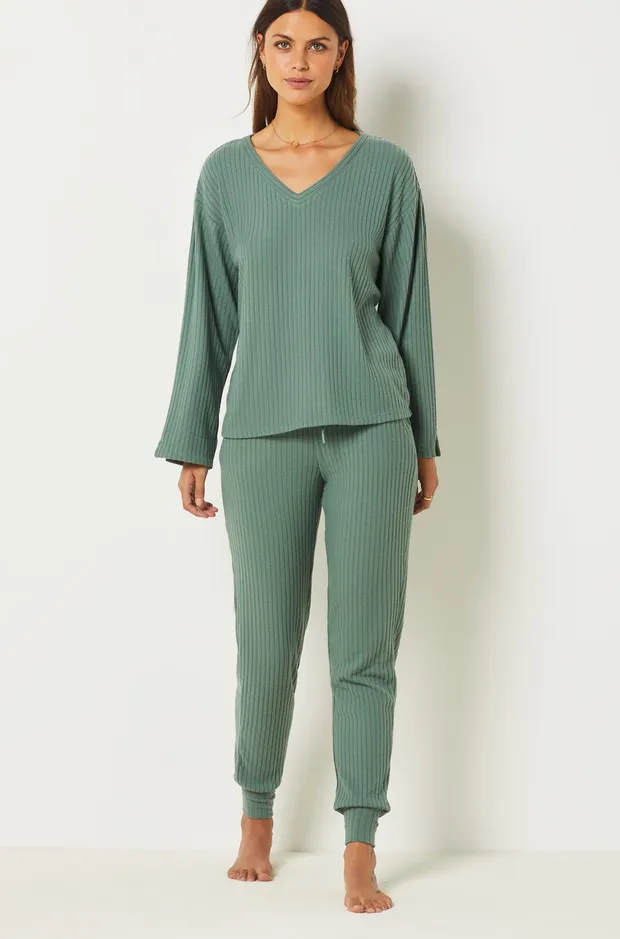 DOLMA Ribbed pajama pants 6541174