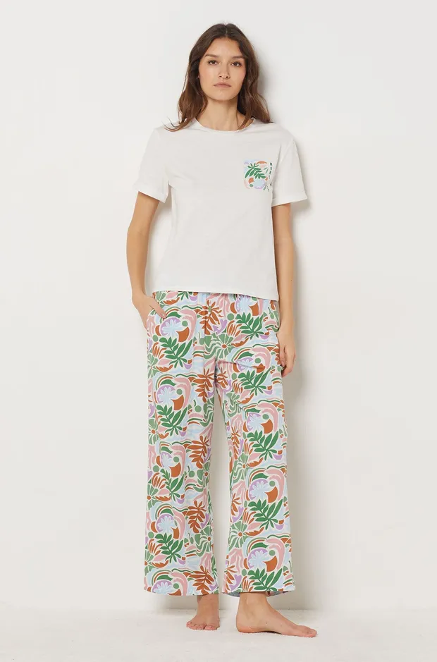 VAIANA 7/8th printed pyjama trousers