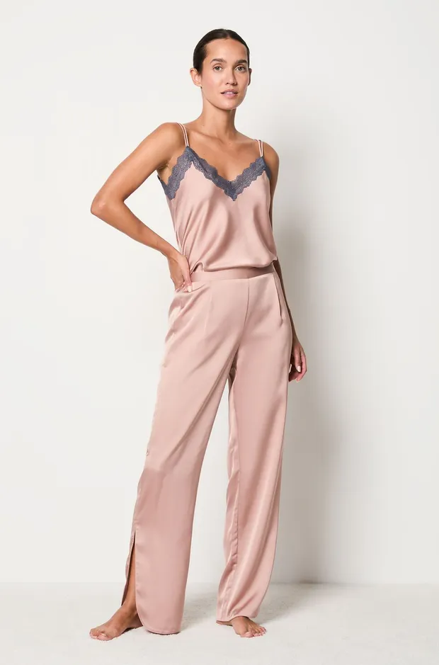 MARISA Satin pyjama trousers
