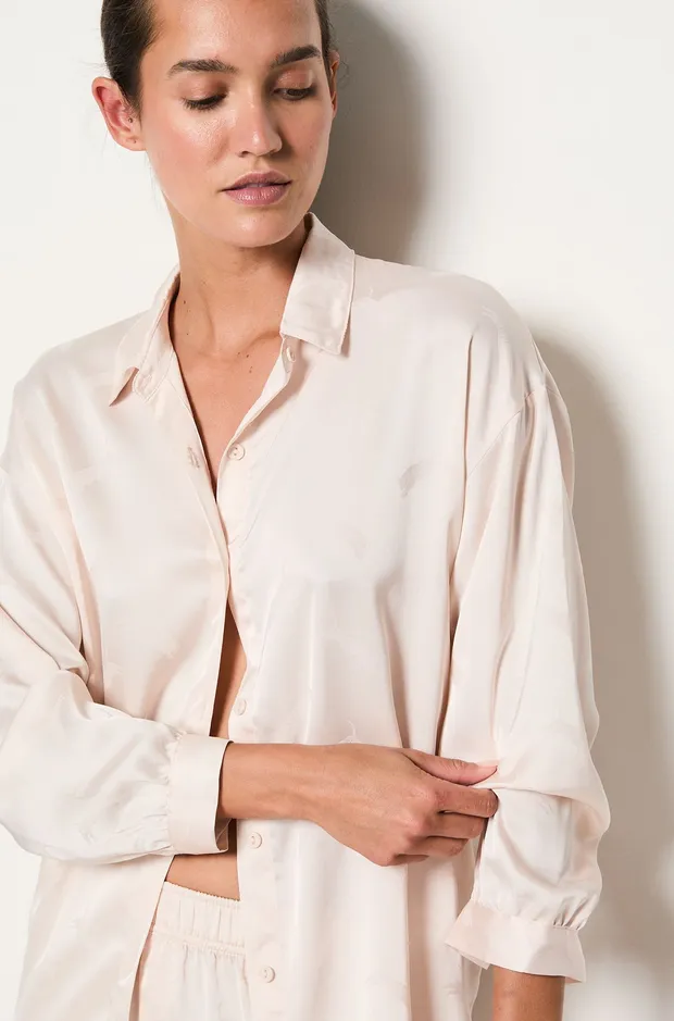 TIGER JACQUARD - Satin nightshirt 6548738