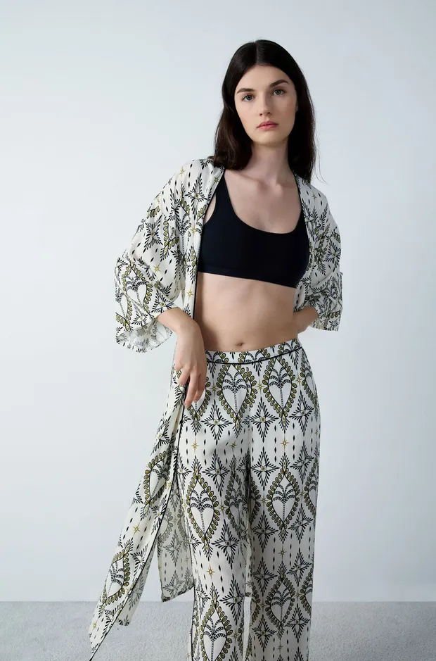 NYTRO - Long printed robe 6550687